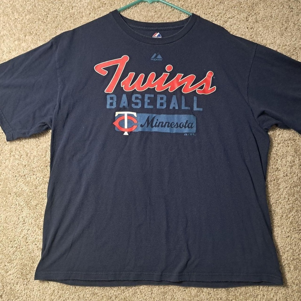 Minnesota Twins MLB Baseball Shirt XL Majestic Blue